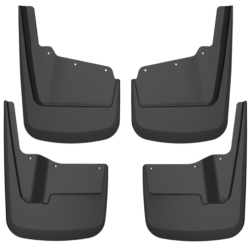 GMC Sierra 3500 Mud Guards - Front + Rear - Husky Liners - FormFit - Black - `20-`23